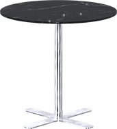 Stainless Plus Cafe Table - 80cm Rd
